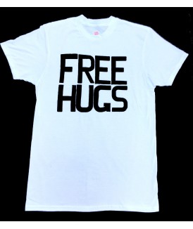 Free Hugs Men's White Tee