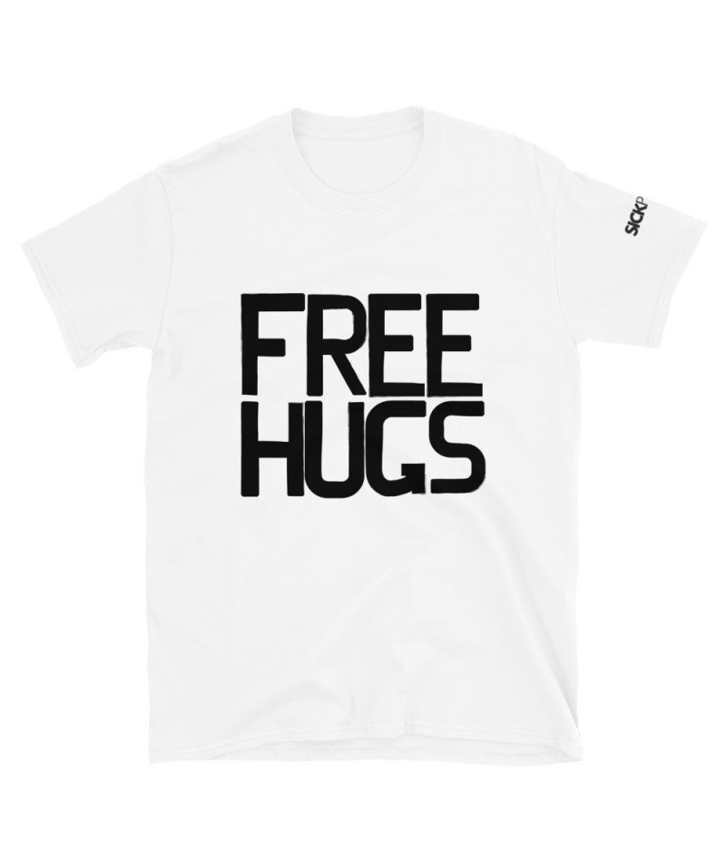 Free Hugs Short-Sleeve Unisex T-Shirt (White Edition)