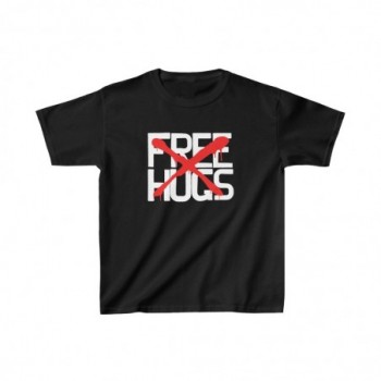 (No) Free Hugs Youth Cotton Tee (X) Black Edition