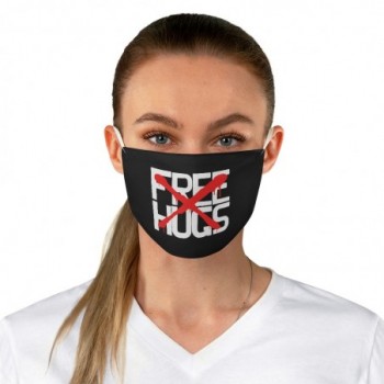 No Free Hugs (X) Blk Face Mask