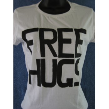 Free Hugs White Tee (Women's)